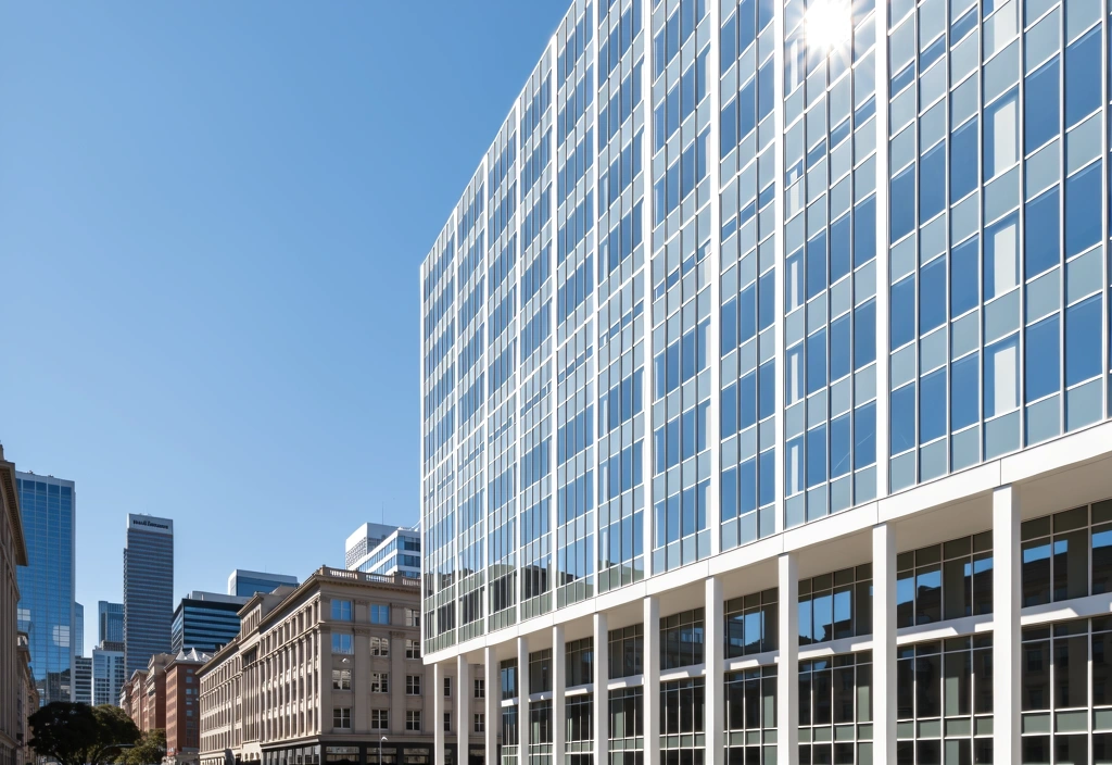 Financial district architecture